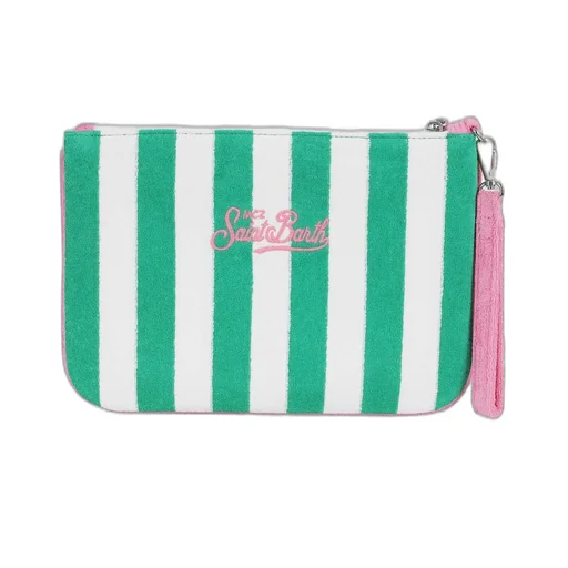 Mc2 Saint Barth Parisienne Striped Clutch Bag