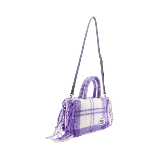 Mc2 Saint Barth Colette Blanket Tartan Printed Handbag