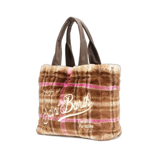 Mc2 Saint Barth Vanity Checked Top Handle Bag