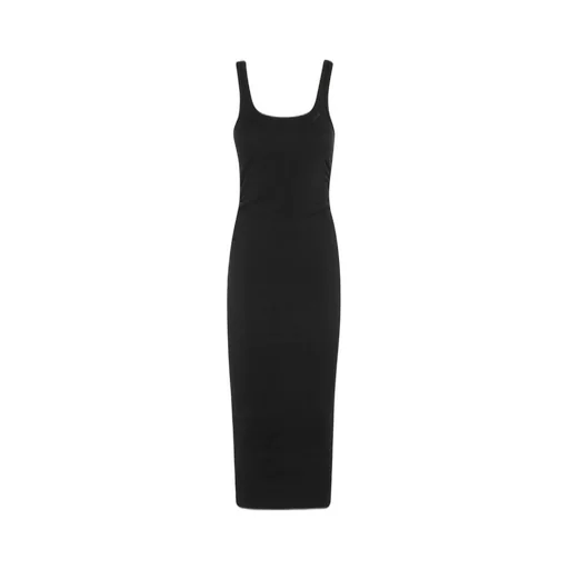 Mc2 Saint Barth Jennifer Logo Embroidered Ribbed Dress