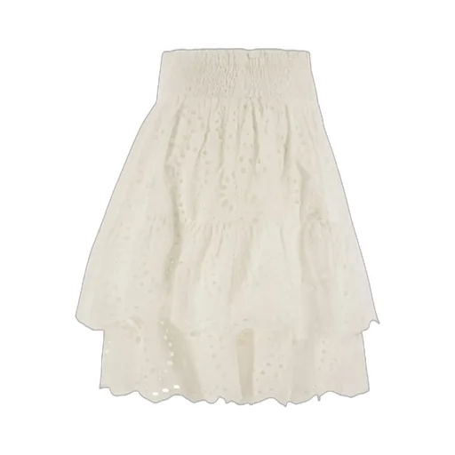 Mc2 Saint Barth Sangallo Lace Eivissa Ruffled Mini Skirt
