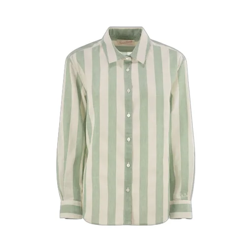 Mc2 Saint Barth Striped Print Meredith Classic Shirt