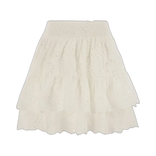 Mc2 Saint Barth Sangallo Lace Eivissa Ruffled Mini Skirt