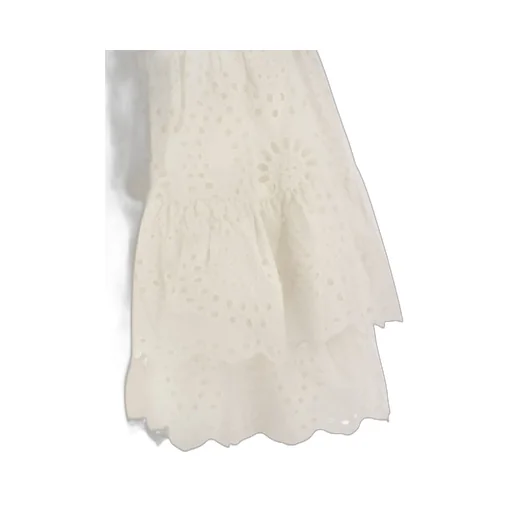 Mc2 Saint Barth Sangallo Lace Eivissa Ruffled Mini Skirt