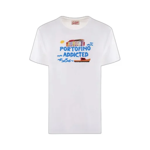 Mc2 Saint Barth Text Embroidered T-Shirt