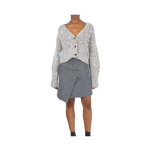 Mcq Alexander Mcqueen Cropped Knit Cardigan