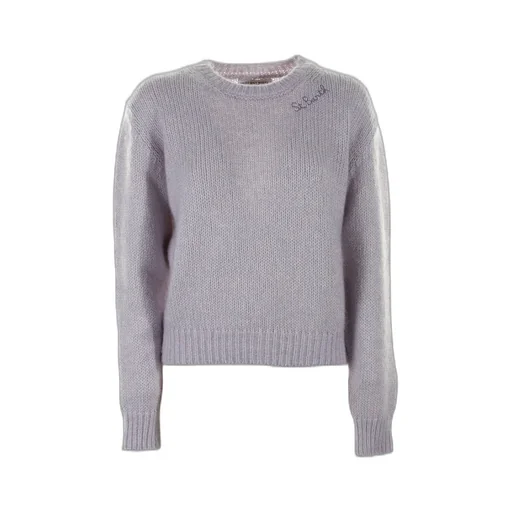 Mc2 Saint Barth Logo Embroidered Knitted Jumper