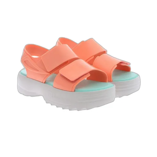Melissa Fila Velcro Platform Sandals