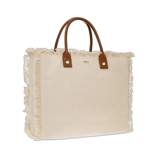 Melissa Odabash Cap Ferrat Frayed Tote Bag