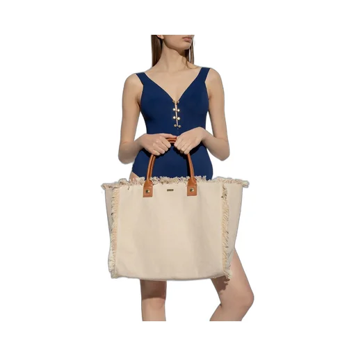 Melissa Odabash Cap Ferrat Frayed Tote Bag
