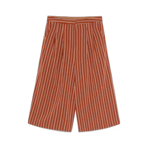 Merci Striped Cropped Trousers
