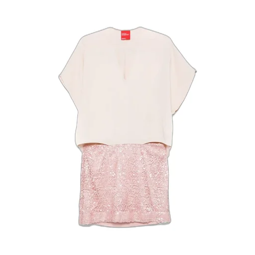 Merci Layered Sequin Detailed Skirt