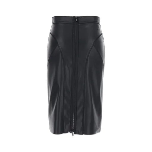 Merci Rear Zip Ecoleather Skirt