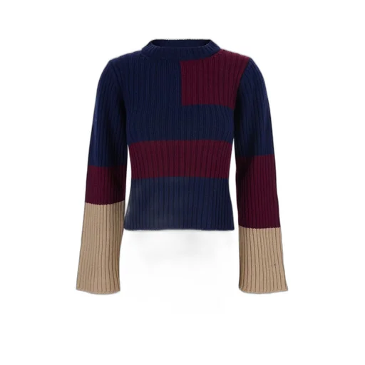 Merci Ribbed Color Block Knitwear