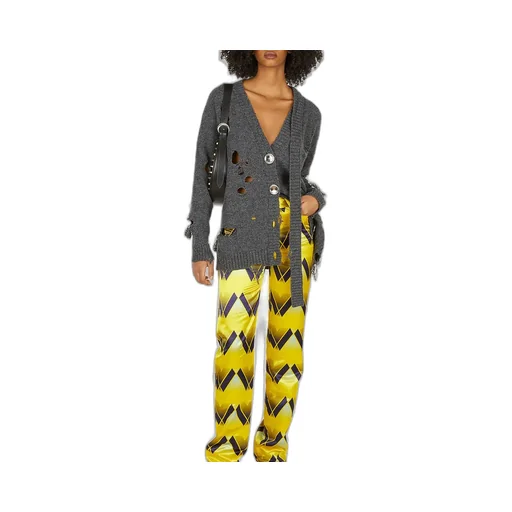 Meryll Rogge Graphic-Printed Satin Pants