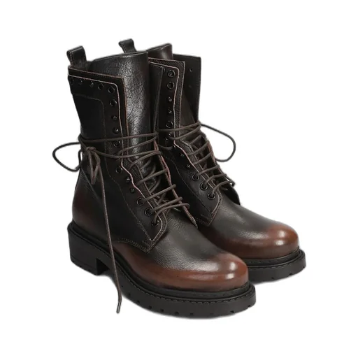 Metisse Studded Combat Boots