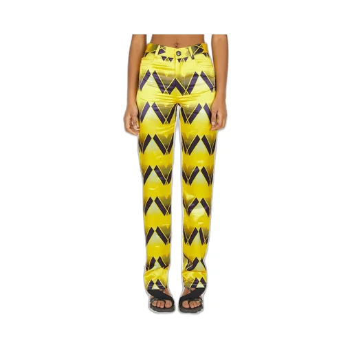 Meryll Rogge Graphic-Printed Satin Pants