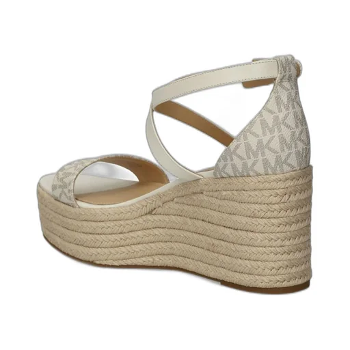 Michael Kors Serena Buckled Wedge Sandals