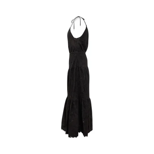Michael Kors Halterneck Floral-Embroidered Maxi Dress