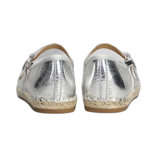Michael Kors Lynn Metallic Leather Ballet Espadrilles