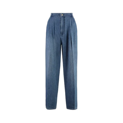 Michael Kors Button Detailed Straight Leg Jeans