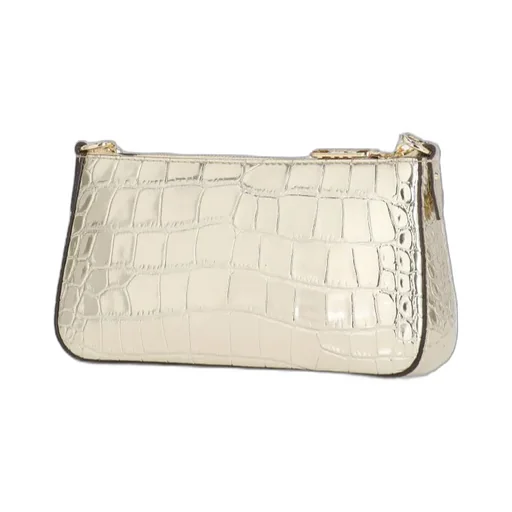 Michael Kors Empire Medium Metallic Embossed Chain-Link Pochette