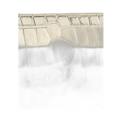 Michael Kors Empire Medium Metallic Embossed Chain-Link Pochette