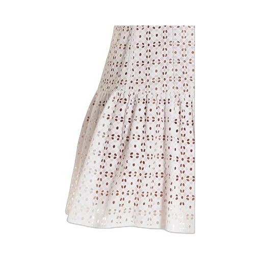 Michael Kors Sangallo Eyelet Flared Mini Dress
