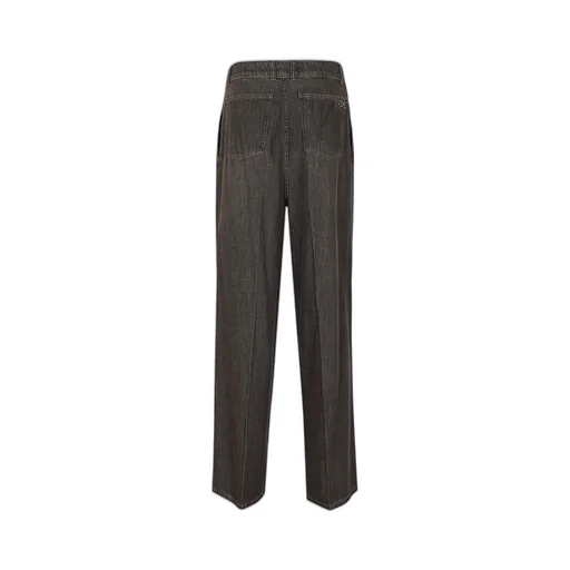 Michael Kors Button Detailed Straight Leg Jeans