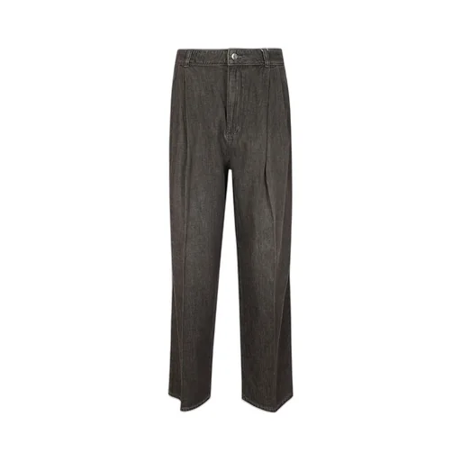 Michael Kors Button Detailed Straight Leg Jeans