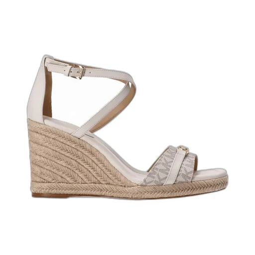 Michael Kors Mandy Signature Logo Wedge Sandals