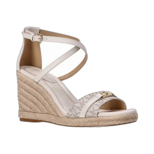Michael Kors Mandy Signature Logo Wedge Sandals