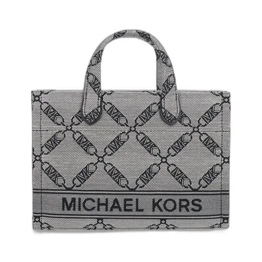 Michael Kors Gigi Small Empire Logo Jacquard Messenger Bag