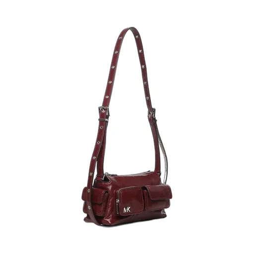 Michael Michael Kors Logo Plaque Zip-Up Shoulder Bag