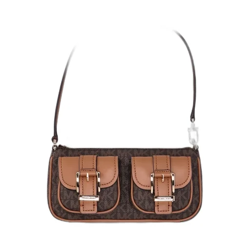 Michael Michael Kors Zoe Small Signature Logo Pochette Bag
