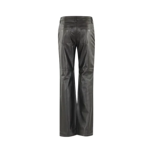 Michael Michael Kors Straight-Leg Leather Pants
