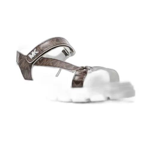 Michael Michael Kors Logo Printed Open Toe Sandals