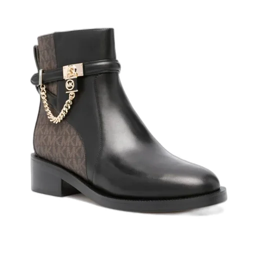 Michael Michael Kors Hamilton Chain Detailed Ankle Boots