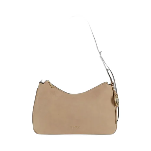 Michael Michael Kors Logo Charm Curved Shoulder Bag