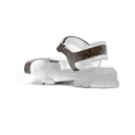 Michael Michael Kors Logo Printed Open Toe Sandals
