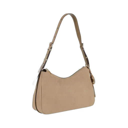 Michael Michael Kors Logo Charm Curved Shoulder Bag