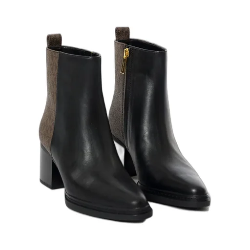 Michael Michael Kors Lex Logo Plaque Zip-Up Boots