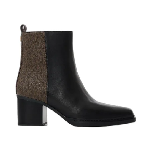 Michael Michael Kors Lex Logo Plaque Zip-Up Boots