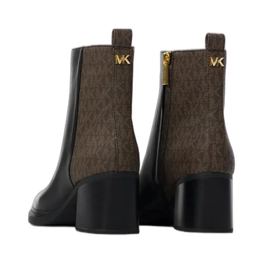 Michael Michael Kors Lex Logo Plaque Zip-Up Boots