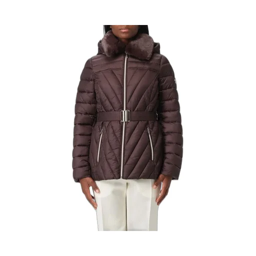 Michael Michael Kors Faux Fur Trim Packable Puffer Jacket