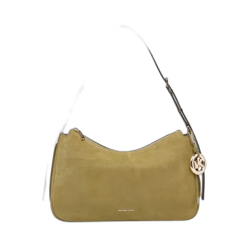 Michael Kors Logo Charm Curved Shoulder Bag