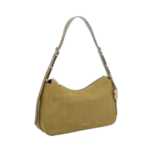 Michael Kors Logo Charm Curved Shoulder Bag