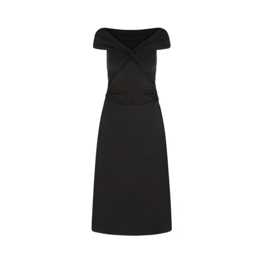 Michael Michael Kors Stretch Off-The-Shoulder Midi Dress