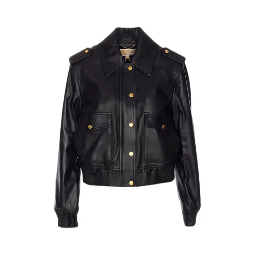 Michael Michael Kors Leather Blouson Jacket