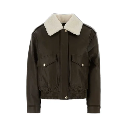 Michael Michael Kors Faux Fur Trim Bomber Jacket